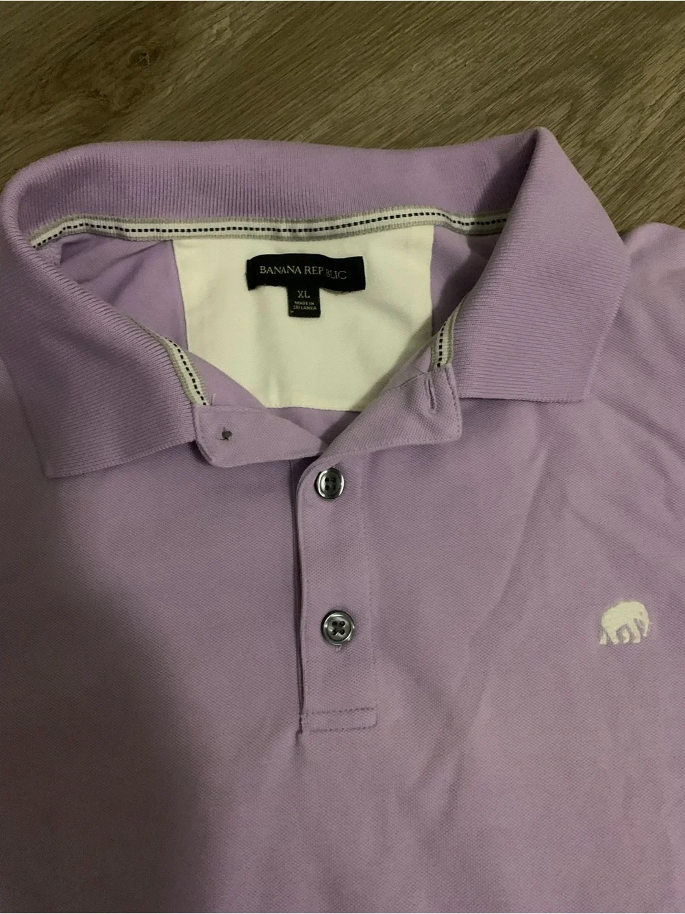 Men's Banana Republic Lavender Polo Shirt Xl